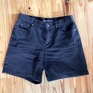 Vintage denim black shorts